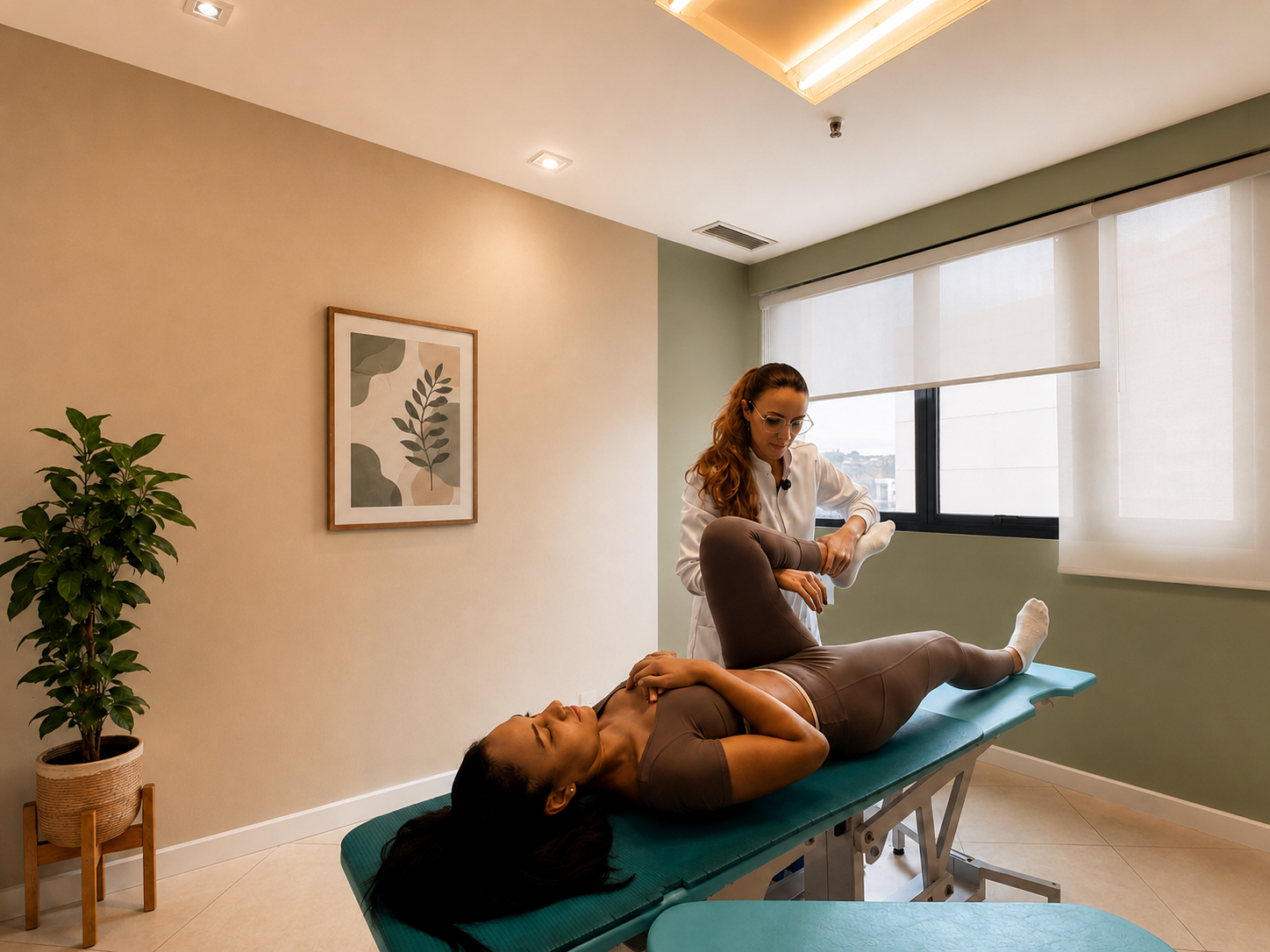Atendimento de fisioterapia em consultório